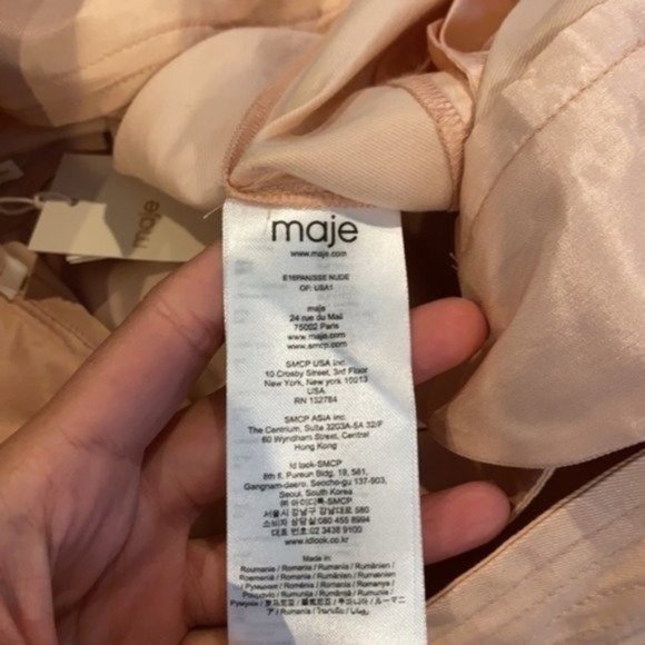 NWT Maje Panisse Bow Belt Slim Pant - Picture 11 of 13